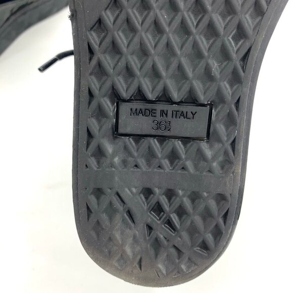 Giuseppe Zanotti Womens Black & Gold Three-Zip High Top Sneakers Size 36.5 Made - Picture 6 of 7